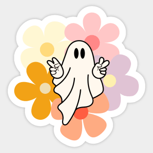 peace ghost Sticker